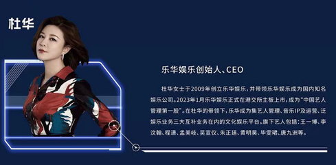 乐华娱乐创始人、CEO杜华:推虚拟偶像,成立科技公司,寻找AI+新机遇